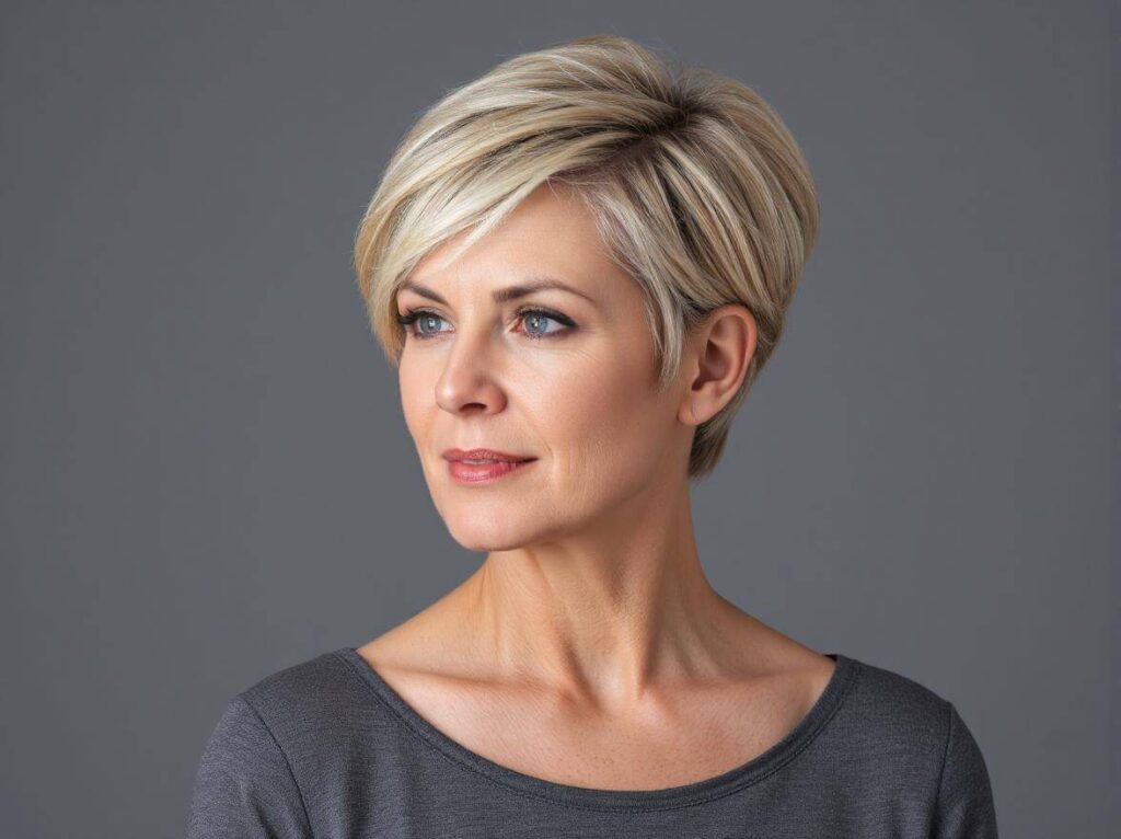 ab 60 fransig pflegeleicht kurzhaarfrisuren frauen frech